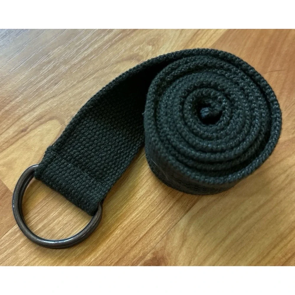 VTG Men Belt Dark Green  Waistband Fashion D Ring Belt Size 36